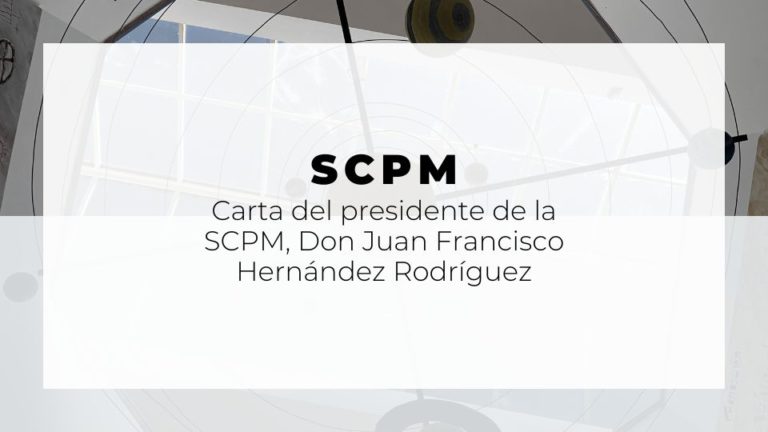 Carta del presidente de la SCPM, Don Juan Francisco Hernández Rodríguez